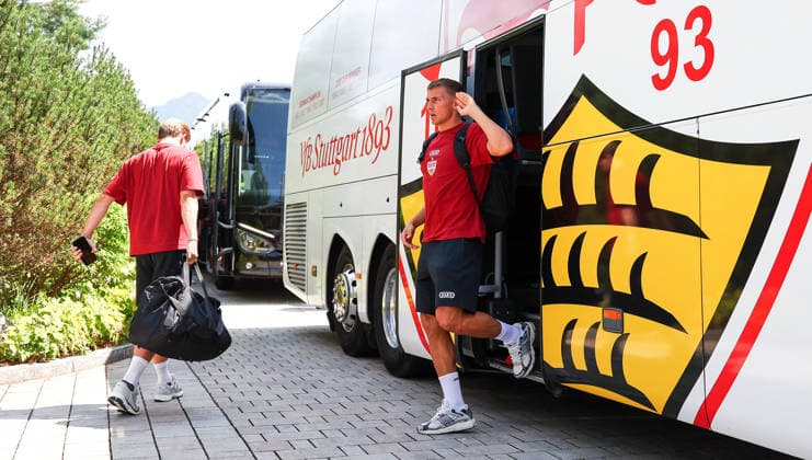 03.08.2026, Deutschland, Grassau, Fußball Bundesliga, Saison 2026 2027, Trainingslager VfB Stuttgart, Grischa Prömel *** August 3, 2026, Germany, Grassau, Bundesliga, 2026–2027 season, VfB Stuttgart training camp, Grischa Prömel