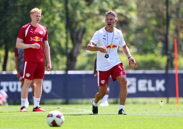 Football, Bundesliga 1, RB Leipzig, training camp in Saalfelden