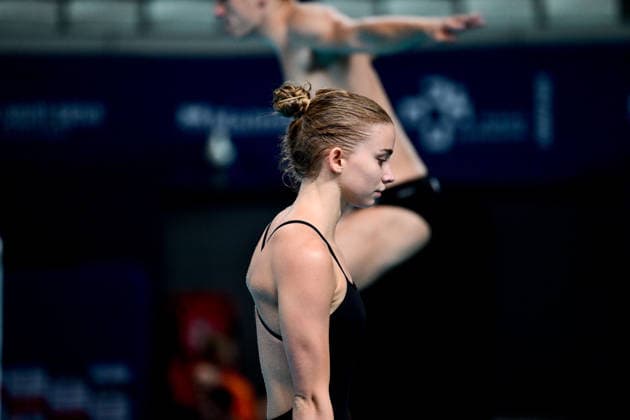 European Aquatics Championship 2026 - Preliminary Women s 10m Platform Jette Mueller from Germany Illustration during the preliminary women s 10m platform at the European Aquatics Championship on August 3rd, 2026 in Saint Denis, Paris, France. Photo by Tomas Stevens ABACAPRESS.COM Saint Denis France  Copyright: xStevensxTomas ABACAx