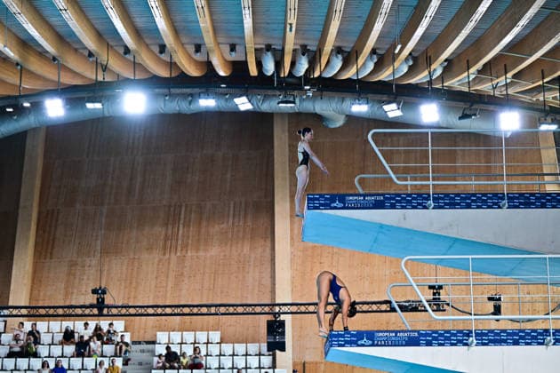 European Aquatics Championship 2026 - Preliminary Women s 10m Platform Illustration during the preliminary women s 10m platform at the European Aquatics Championship on August 3rd, 2026 in Saint Denis, Paris, France. Photo by Tomas Stevens ABACAPRESS.COM Saint Denis France  Copyright: xStevensxTomas ABACAx
