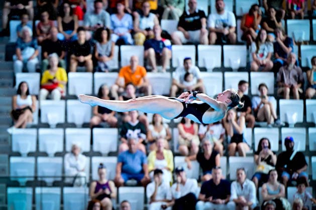 European Aquatics Championship 2026 - Preliminary Women s 10m Platform Maisi Bond from Great Britain during the preliminary women s 10m platform at the European Aquatics Championship on August 3rd, 2026 in Saint Denis, Paris, France. Photo by Tomas Stevens ABACAPRESS.COM Saint Denis France  Copyright: xStevensxTomas ABACAx