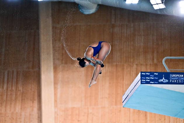 European Aquatics Championship 2026 - Preliminary Women s 10m Platform Eden Cheng from Great Britain during the preliminary women s 10m platform at the European Aquatics Championship on August 3rd, 2026 in Saint Denis, Paris, France. Photo by Tomas Stevens ABACAPRESS.COM Saint Denis France  Copyright: xStevensxTomas ABACAx