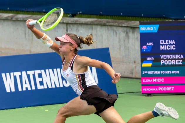 Warsaw T-Mobile Polish Open 2026 Veronika Podrez on the first day of the WTA, Tennis Damen 125 Warsaw T-Mobile Polish Open tennis tournament in Warsaw, Poland, on 3 August 2026. Warsaw Poland  Copyright: xAndrzejxIwanczukx originalFilename:iwanczuk-warsawtm260803_npAfd.jpg