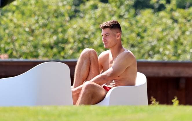 GER, Trainingslager Bayer 04 Leverkusen - Blankenhain 03.08.2026, Blankenhain, GER, Saison 2026 2027, 1.Bundesliga, Bayer 04 Leverkusen - Trainingslager im Bild Patrik Schick nach dem Training DFL regulations prohibit any use of photographs as image sequences and or quasi-video *** GER, Bayer 04 Leverkusen Training Camp in Blankenhain, August 3, 2026, Blankenhain, GER, 2026–2027 Season, Bundesliga 1, Bayer 04 Leverkusen Training Camp in Pictures: Patrik Schick After Training. DFL regulations prohibit any use of photographs as image sequences and or quasi-video.