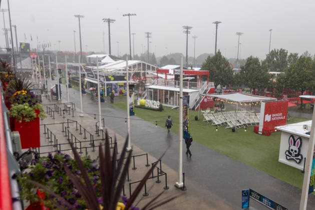 August 3, 2026, Montreal, Quebec, Canada: Rain at Canadian Open at IGA stadium in Montreal, Quebec, Canada on 2026-08-03 Montreal Canada - ZUMAl189 20260803_zsp_l189_001 Copyright: xYannickxLegarex