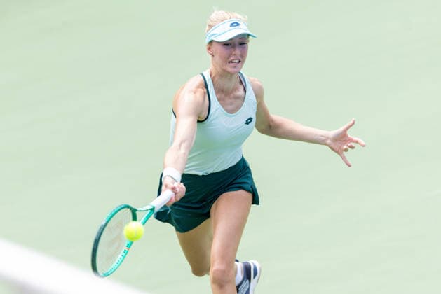 Warsaw T-Mobile Polish Open WTA, Tennis Damen 125 Aliona Falei during Warsaw T-Mobile Polish Open WTA 125 tennis tournament in Warsaw, Poland, on August 3, 2026 Warsaw Poland  Copyright: xFotoxOlimpikx originalFilename:jastrzebowski-warsawtm260803_np5XP.jpg