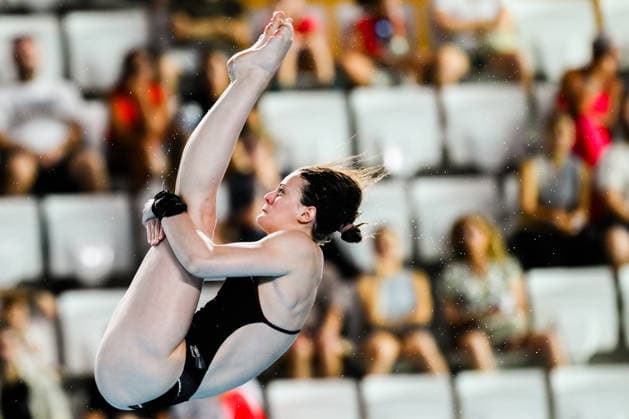 Elena Wassen of Germany competes in the Diving Women s 10m Platform Preliminary during the European Aquatics Championships at the Olympic Aquatic Center in Paris (France), August 3, 2026. Andrea Staccioli