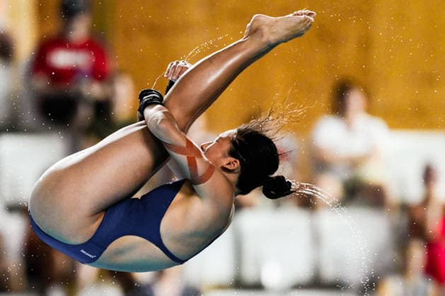 Eden Cheng of Great Britain competes in the Diving Women s 10m Platform Preliminary during the European Aquatics Championships at the Olympic Aquatic Center in Paris (France), August 3, 2026. Andrea Staccioli