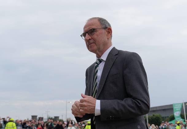 Celtic Manager Martin O Neill arrives at Celtic Park. Celtic v Dundee, William Hill Scottish Premiership, Football, Celtic Park, Glasgow, Scotland, UK - 03 Aug 2026Glasgow Celtic Park Scotland United Kingdom  Copyright: xStuartxWallace Shutterstockx 17032193b