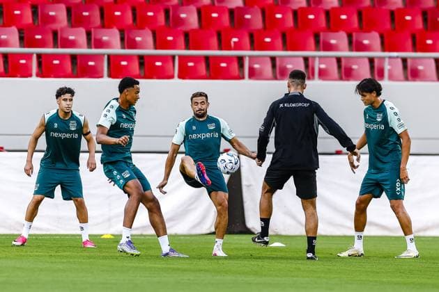 Athens , 03-08-2026 , Stadio Georgios Karaiskakis , third qualifying round of the Champions League , season 2026 2027 , training NEC in Athens , picture shows , Dusan Tadic Training NEC Athens  x205434994x Copyright: