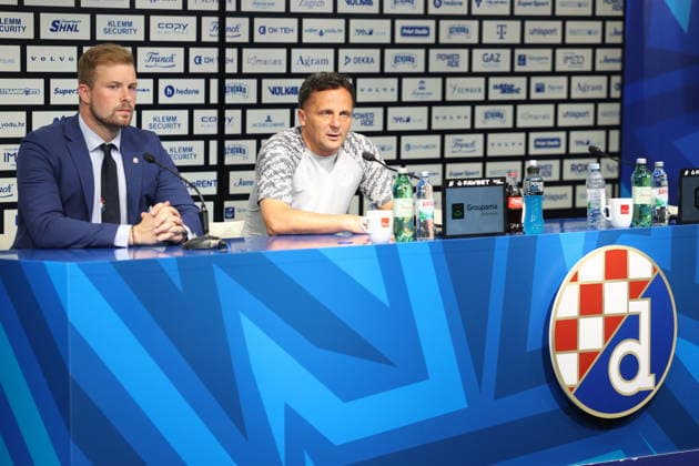 Croatia, Zagreb, 030826. Maksimir Stadium. press conference, PK, Pressekonferenz of GNK Dinamo before the match of the third round of UEFA Champions League qualification against Kauno Zalgiris. In the photo: Mario Kovacevic. Photo: Ranko Suvar CROPIX Zagreb Croatia Copyright: xxRankoxSuvarx dinamo_press7-030826