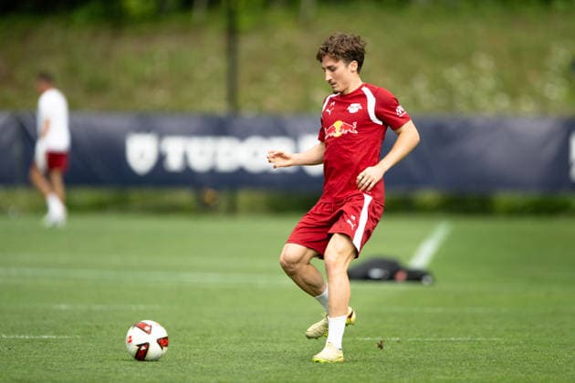Rocco Reitz (RB Leipzig, 20), RB Leipzig, Fussball, Trainingslager Austria, Saison Vorbereitung, Saison 2026 2027, GER, 03.08.2026, Eibner-Pressefoto Andreas Ulmer RB Leipzig, Fussball, Trainingslager Austria, Saison Vorbereitung, Saison 2026 2027, GER, 03.08.2026, *** Rocco Reitz, RB Leipzig, 20, RB Leipzig, soccer, training camp in Austria, preseason, 2026–2027 season, GER, August 3, 2026, Eibner Press Photo: Andreas Ulmer, RB Leipzig, soccer, training camp in Austria, preseason, 2026–2027 season, GER, August 3, 2026, Copyright: xEibner-Pressefoto AndreasxUlmerx EP_AUR