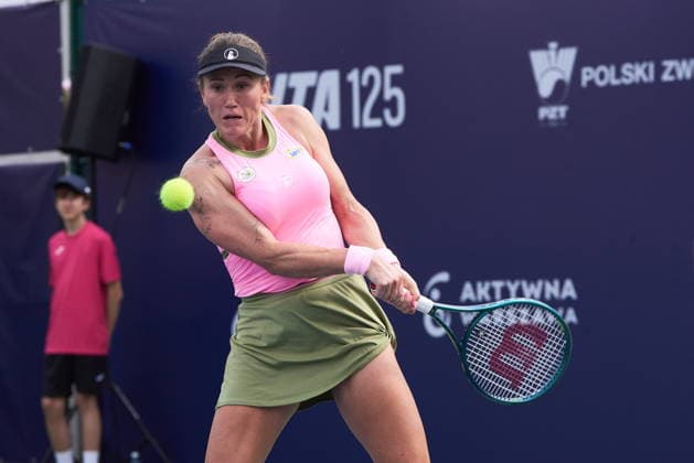 Warszawa 03.08.2026. Tenis. WTA, Tennis Damen 125 Warsaw T-Mobile Polish Open, day 2, Warsaw, Poland --- Tenis. Turniej WTA 125 Warsaw T-Mobile Polish Open, dzien 2, Warszawa Persons shown : Katarzyna Kawa (POL) Fot. Dominika Chmura Arena Akcji NEWSPIX.PL --- newspix.pl POLAND OUT! 