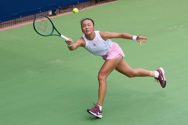 Warszawa 03.08.2026. Tenis. WTA, Tennis Damen 125 Warsaw T-Mobile Polish Open, day 2, Warsaw, Poland --- Tenis. Turniej WTA 125 Warsaw T-Mobile Polish Open, dzien 2, Warszawa Persons shown : Yue Yuan (CHN) Fot. Dominika Chmura Arena Akcji NEWSPIX.PL --- newspix.pl POLAND OUT! 