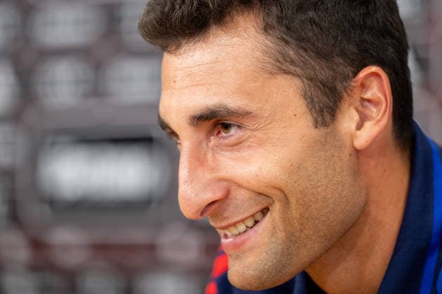 Olympique Lyon goalkeeper Dominik Greif spoke at a press conference, PK, Pressekonferenz ahead of the opening match of the third qualifying round of the Champions League between AC Sparta Praha and Olympique Lyon, in Prague, Czech Republic, on August 3, 2026. (CTKxPhoto OndrejxDeml) CTKPhotoP2026080305716  CTKPhotoP2026080305716