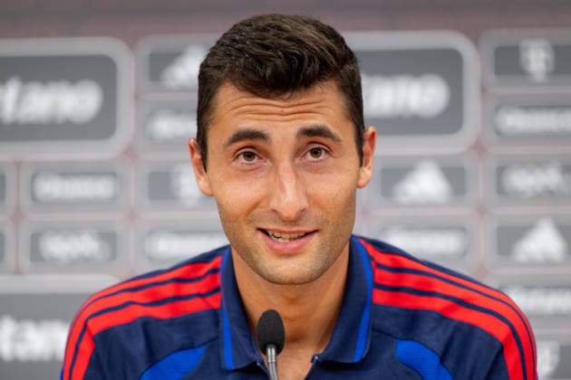 Olympique Lyon goalkeeper Dominik Greif spoke at a press conference, PK, Pressekonferenz ahead of the opening match of the third qualifying round of the Champions League between AC Sparta Praha and Olympique Lyon, in Prague, Czech Republic, on August 3, 2026. (CTKxPhoto OndrejxDeml) CTKPhotoP2026080305721  CTKPhotoP2026080305721