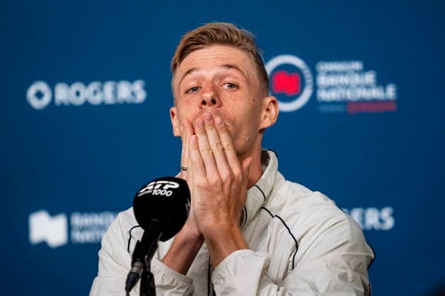 August 3, 2026, Montreal, Pq, Canada: Denis Shapovalov of Canada speaks to the media on day two of the National Bank Open tennis tournament in Montreal on Monday August 3, 2026. Canada News - August 3, 2026  - ZUMAc35_ 20260803_zaf_c35_015 Copyright: xChristopherxKatsarovx