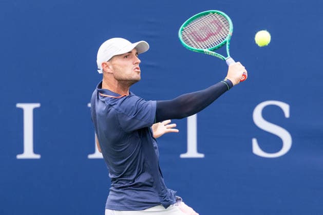 August 3, 2026, Montreal, Quebec, Canada: Christopher O Connell from Australia backhand in match against James Duckworth from Australia in first round at Canadian Open at IGA stadium in Montreal, Quebec, Canada on 2026-08-03 TENNIS: Canadian Open Montreal 2026  - ZUMAl189 20260803_zsp_l189_020 Copyright: xYannickxLegarex