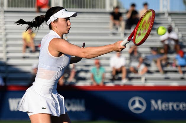 August 3, 2026, Toronto, Ontario, Canada: Toronto, Ontario, Canada Ã¢â‚¬ August 3, 2026: EVA LYS of Germany returns the ball during her first-round match against Panna Udvardy of Hungary at the National Bank Open, part of the Hologic WTA, Tennis Damen Tour at Sobeys Stadium. Toronto Canada - ZUMAr228 20260803_znp_r228_018 Copyright: xVasiliyxRyabykhx