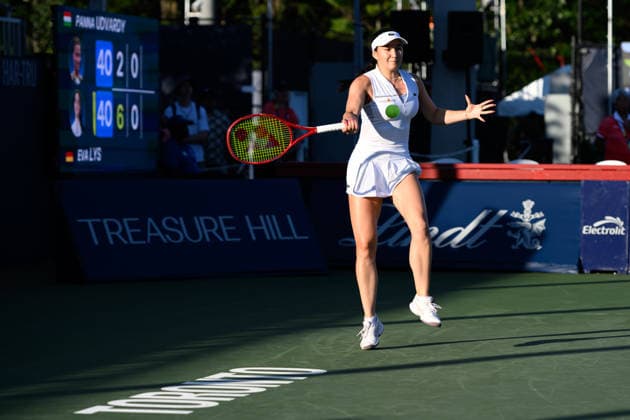 August 3, 2026, Toronto, Ontario, Canada: Toronto, Ontario, Canada Ã¢â‚¬ August 3, 2026: EVA LYS of Germany returns the ball during her first-round match against Panna Udvardy of Hungary at the National Bank Open, part of the Hologic WTA, Tennis Damen Tour at Sobeys Stadium. Tennis 2026: WTA 1000 National Bank Open Presented By Rogers.  - ZUMAr228 20260803_znp_r228_017 Copyright: xVasiliyxRyabykhx