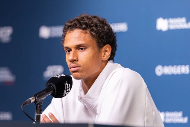 August 3, 2026, Montreal, Quebec, Canada: GABRIEL DIALLO from Canada in conference room at Canadian Open at IGA stadium in Montreal, Quebec, Canada on 2026-08-03 Montreal Canada - ZUMAl189 20260803_zsp_l189_099 Copyright: xYannickxLegarex