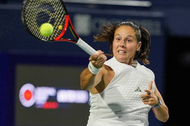WTA, Tennis Damen Masters 1000 National Bank Open Toronto 2026 - Round of 128 - Day 3 Daria Kasatkina of Australia plays a forehand during the Women™s Singles round of 128 match against Wang Xiyu of China on day 3 of the WTA Masters 1000 National Bank Open at Sobeys Stadium on August 3, 2026, in Toronto, Canada. (Photo by Leonardo Ramirez Eyepix Group) Copyright: xLeonardoxRamirezx xEyepixxGroupx LR_03082026_07813