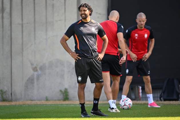 Football, Belgium, Royal Antwerp, training session with new manager Marvin Compper