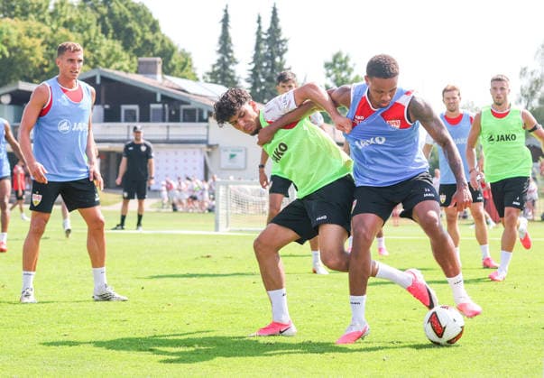 Football, Bundesliga 1, VfB Stuttgart, training camp in Grassau