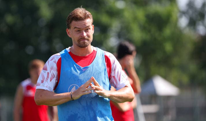 04.08.2026, Deutschland, Grassau, Fußball Bundesliga, Saison 2026 2027, Trainingslager VfB Stuttgart, Maximilian Mittelstädt *** August 4, 2026, Germany, Grassau, Bundesliga, 2026–2027 season, VfB Stuttgart training camp, Maximilian Mittelstädt