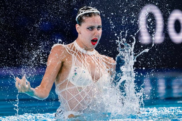 Iris Tio Casas of Spain competes in the Artistic Swimming Women s Solo Technical Final during the European Aquatics Championships at the Olympic Aquatic Center in Paris (France), August 4, 2026. Andrea Staccioli