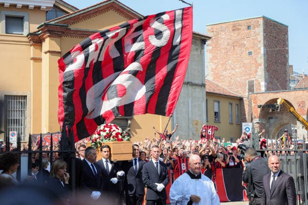 Football, Italy, Franco Baresi’s funeral service in Milan