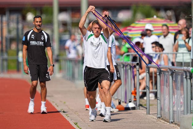Football, Bundesliga 1, Borussia Mönchengladbach, training camp at Lake Tegernsee
