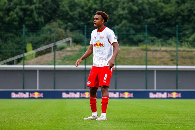 Assan Ouedraogo, RB Leipzig, 08, RB Leipzig vs. SC Verl, Soccer, Friendly Match, 2026–27 Season, August 1, 2026, RB Leipzig vs. SC Verl, Soccer, Friendly Match, 2026–27 Season, August 1, 2026, Leipzig Copyright: xEibner-Pressefoto LauraxRoemerx EP_LRR