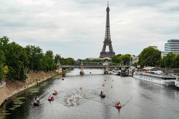 Open Water, Men s 10km, , gold medal at the European Aquatics Championships Paris 2026, Paris, August 04, 2026 .  Copyright: xGianxMattiaxD Alberto LaPressex
