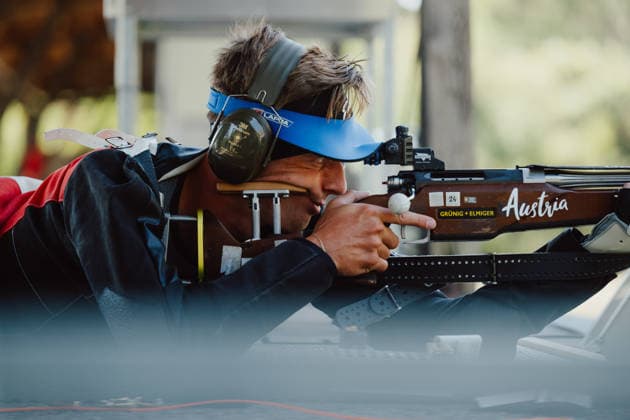 VARIOUS SPORTS - World Championship, WM, Weltmeisterschaft 2026 WIENER NEUSTADT,AUSTRIA,04.AUG.26 - VARIOUS SPORTS - CISM World Championship 2026, military pentathlon. Image shows Philipp Eidler (AUT).  GEPAxpictures xAlexanderxSolc
