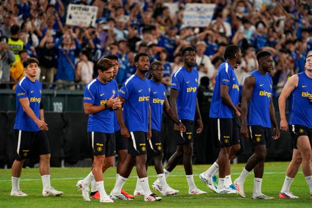 HONGKONG-SOCCER FOOTBALL-FEST Team Chelsea Football Club during open training at Kai Tan Stadium during the Hong Kong Football Festival 2026 in Hong Kong, August 4, 2026. NEXPHER Vernon Yuen HONG KONG