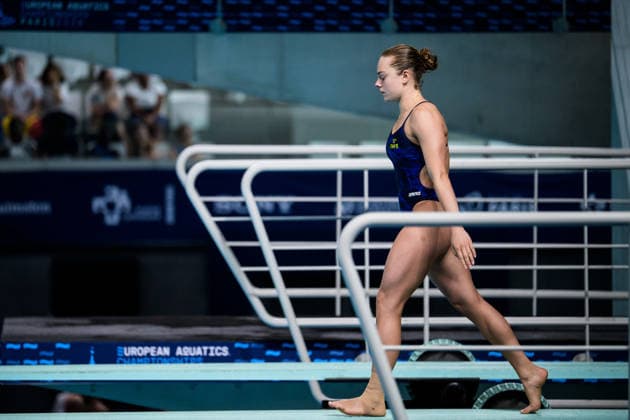 260804 Elna Widerström of Sweden competes in women s diving 3m springboard preliminary during day five of the 2026 European Aquatics Championships on August 4, 2026 in Saint-Denis. Photo: Joel Marklund BILDBYRAN kod JM JM0830 bbeng simhopp diving 2026 european aquatics championships em dam Sverige Sweden *** August 4, 2026: Elna Widerström of Sweden competes in the women’s 3-meter springboard diving preliminaries on day five of the 2026 European Aquatics Championships on August 4, 2026 in Saint-Denis. Photo by Joel Marklund, BILDBYRAN, code JM JM0830 bbeng diving 2026 European Aquatics Championships women s Sweden  Copyright: JOELxMARKLUND BB260804JM003