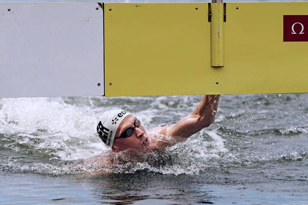 WELLBROCK Florian Team GER Europameister Schwimm Europameisterschaften 2026 in Paris Florian Wellbrock Europameister ueber 10km Open Water in der Seine am 04.08.2026 in Paris *** WELLBROCK Florian, Team GER, European Champion at the 2026 European Swimming Championships in Paris; Florian Wellbrock, European Champion in the 10km open water event on the Seine on August 4, 2026, in Paris Copyright: xLacixPerenyix