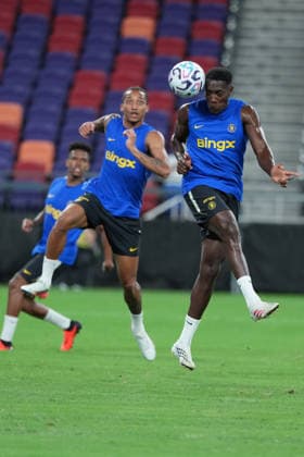 Hong Kong Football Festival 2026: Chelsea Football Club Team of Chelsea Football Club during open training at Kai Tan Stadium during the Hong Kong Football Festival 2026 on August 4, 2026 in Hong Kong. (Photo by Ellan Mad Nexpher Images) Hong Kong