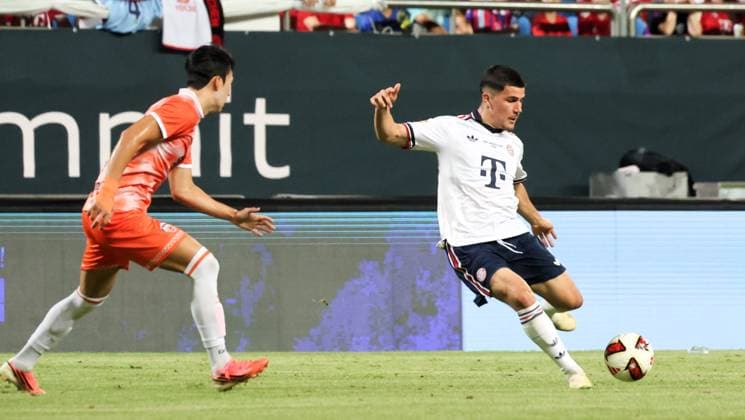 SKO, Cassiano Kiala (FC Bayern Muenchen 30), SK Jeju vs. FC Bayern Muenchen,Testspiel, Suedostasien-Reise, Saison 2026-27, 04.08.2026 *** SKO, Cassiano Kiala, FC Bayern Munich 30, SK Jeju vs. FC Bayern Munich, Friendly Match, Southeast Asia Tour, 2026–27 Season, August 4, 2026 Copyright: xEibner-Pressefotox EP_JNL