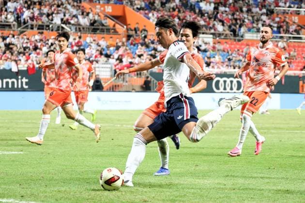 SKO, Hiroki Ito (FC Bayern Muenchen 21), SK Jeju vs. FC Bayern Muenchen,Testspiel, Suedostasien-Reise, Saison 2026-27, 04.08.2026 *** SKO, Hiroki Ito, FC Bayern Munich 21, SK Jeju vs. FC Bayern Munich, Friendly Match, Southeast Asia Tour, 2026–27 Season, August 4, 2026 Copyright: xEibner-Pressefotox EP_JNL
