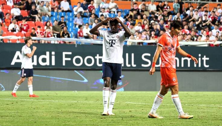 SKO, Bastian Assomo (FC Bayern Muenchen 48), SK Jeju vs. FC Bayern Muenchen,Testspiel, Suedostasien-Reise, Saison 2026-27, 04.08.2026 *** SKO, Bastian Assomo, FC Bayern Munich 48, SK Jeju vs. FC Bayern Munich, Friendly Match, Southeast Asia Tour, 2026–27 Season, August 4, 2026 Copyright: xEibner-Pressefotox EP_JNL