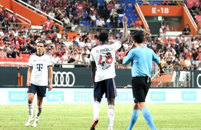 SKO, Bastian Assomo (FC Bayern Muenchen 48) trifft zum 1:2, SK Jeju vs. FC Bayern Muenchen,Testspiel, Suedostasien-Reise, Saison 2026-27, 04.08.2026 *** SKO, Bastian Assomo, FC Bayern Munich 48 scores to make it 1–2, SK Jeju vs. FC Bayern Munich, Friendly Match, Southeast Asia Tour, 2026–27 Season, August 4, 2026 Copyright: xEibner-Pressefotox EP_JNL