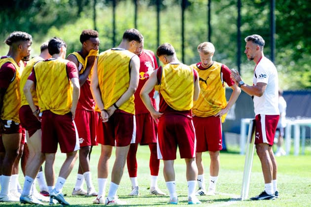 Football, Bundesliga 1, RB Leipzig, training camp in Saalfelden