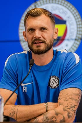 SOCCER - UEFA CL, Fenerbahce vs Sturm ISTANBUL,TURKEY,04.AUG.26 - SOCCER - UEFA Champions League, qualification, Fenerbahce Istanbul vs Sturm Graz, preview, press conference, PK, Pressekonferenz Sturm. Image shows head coach Fabio Ingolitsch (Sturm).  GEPAxpictures xMatthiasxTrinkl