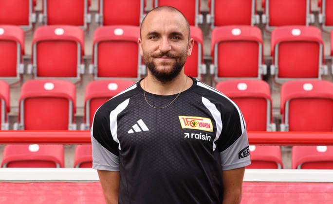 Spielanalyst Tobias Drössler ; 1.FC Union Berlin FCU Fußball 1.BL Bundesliga Frauen Damen Porträttermin Saison 2026 2027 Headshot, Porträt, Portrait, Vorstellung, Präsentation, Pressetermin, GER 04.08.2026 *** Match Analyst Tobias Drössler 1. FC Union Berlin FCU Soccer 1st Division Bundesliga Women s League Portrait Session 2026–2027 Season Headshot, Portrait, Introduction, Presentation, Press Event, GER 04 08 2026
