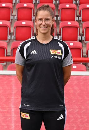 Reha-Trainerrin Monika Kunzelmann; 1.FC Union Berlin FCU Fußball 1.BL Bundesliga Frauen Damen Porträttermin Saison 2026 2027 Headshot, Porträt, Portrait, Vorstellung, Präsentation, Pressetermin, GER 04.08.2026 *** Rehabilitation Coach Monika Kunzelmann, 1. FC Union Berlin (FCU) Women s Soccer, Bundesliga Women, Portrait Session, 2026–2027 Season, Headshot, Portrait, Introduction, Presentation, Press Event, GER 04 08 2026
