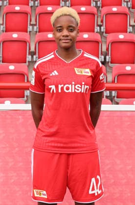 Naika Reissner ; 1.FC Union Berlin FCU Fußball 1.BL Bundesliga Frauen Damen Porträttermin Saison 2026 2027 Headshot, Porträt, Portrait, Vorstellung, Präsentation, Pressetermin, GER 04.08.2026 *** Naika Reissner 1 FC Union Berlin FCU Soccer 1 BL Bundesliga Women s League Portrait Session 2026–2027 Season Headshot, Portrait, Introduction, Presentation, Press Event, GER 04 08 2026