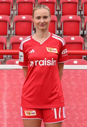 Judith Steinert ; 1.FC Union Berlin FCU Fußball 1.BL Bundesliga Frauen Damen Porträttermin Saison 2026 2027 Headshot, Porträt, Portrait, Vorstellung, Präsentation, Pressetermin, GER 04.08.2026 *** Judith Steinert 1 FC Union Berlin FCU Soccer 1 BL Bundesliga Women s League Portrait Session 2026–2027 Season Headshot, Portrait, Introduction, Presentation, Press Event, GER 04 08 2026