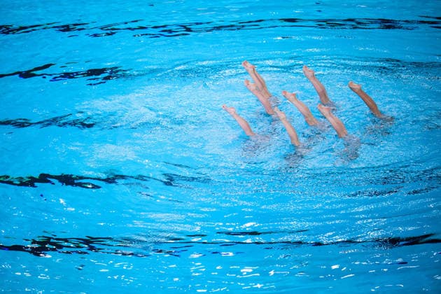260804 Athletes of team Ukraine compete in artistic swimming team technical final during day five of the 2026 European Aquatics Championships on August 4, 2026 in Saint-Denis. Photo: Joel Marklund BILDBYRAN kod JM JM0831 bbeng konstsim artistic swimming 2026 european aquatics championships em *** August 4, 2026: Athletes from Team Ukraine compete in the artistic swimming team technical final on the fifth day of the 2026 European Aquatics Championships on August 4, 2026 in Saint Denis. Photo by Joel Marklund, BILDBYRAN. Code: JM JM0831 bbeng artistic swimming 2026 European Aquatics Championships EM  Copyright: JOELxMARKLUND BB260804JM029